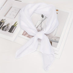 Plain Chiffon Neckerchief Bandana Shawl Scarf Head Wrap