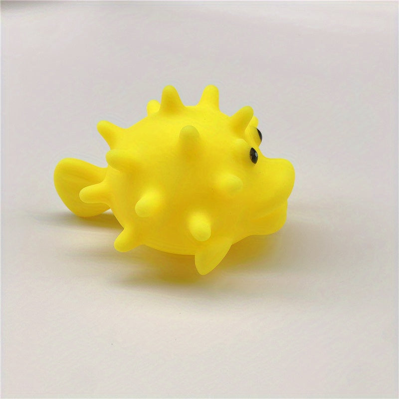 Soft Rubber Hand Grasping Ball Vinyl Fish Baby Touch Ball
