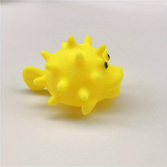 Soft Rubber Hand Grasping Ball Vinyl Fish Baby Touch Ball
