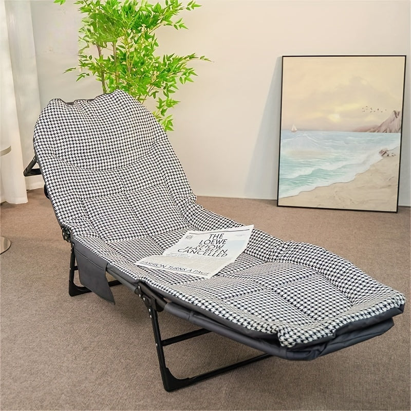 Portable Folding Bed for Office Nap and Camping Picnic