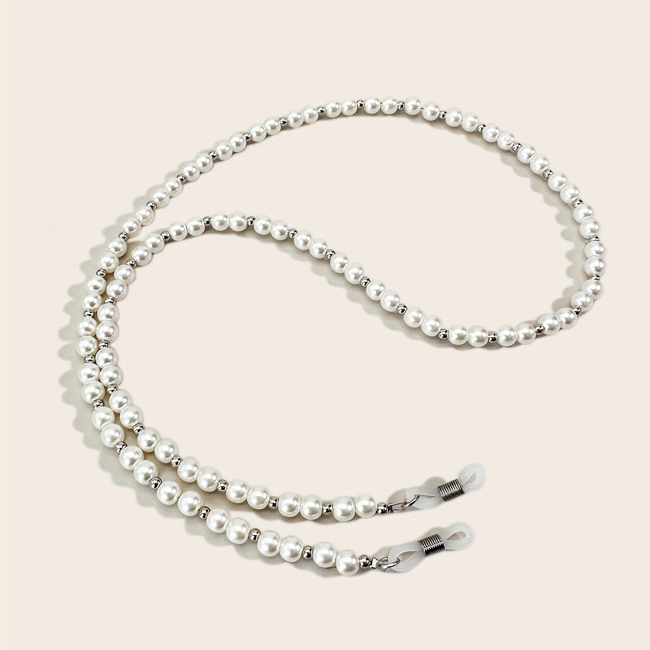 Faux Pearl Glasses Chain Anti Slip Lanyard Strap Stylish Face Cover