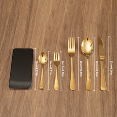 High Stainless Steel Cutlery Set Mirror Polished Fork Spoon Dishwasher Safe