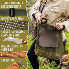 Portable Mushroom Foraging Bag Outdoor Camping Storage