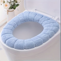 Winter Warm Knitted Toilet Seat Cushion Thickened Detachable Washable