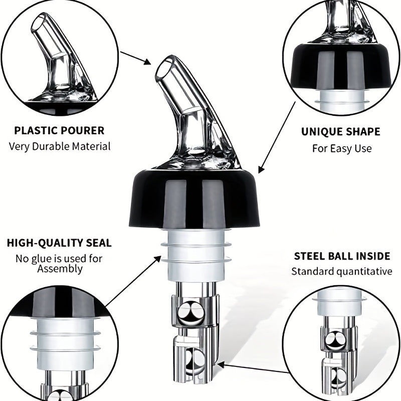 4pcs Auto Measured Bottle Pourers 1oz 30ml Home Bar Tools