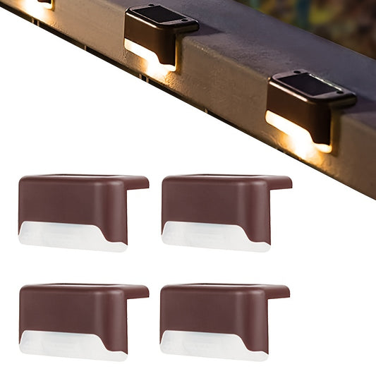 Solar Deck Lights Outdoor LED Waterproof Solar Fence Lights