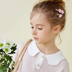 14pcs Kids Flower Candy Hair Clip Girls Hair Accessories Set