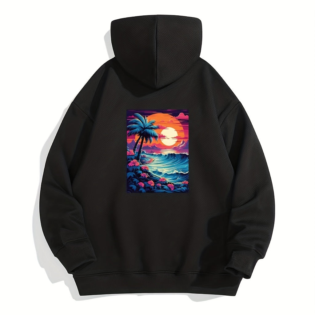 Seaside Sunset Sublimation Film for Men Clothes Bags Pillow
