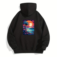 Seaside Sunset Sublimation Film for Men Clothes Bags Pillow