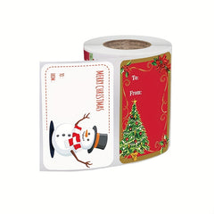 250pcs Christmas Holiday Shopping Self adhesive Sticker Sealing Sticker Label