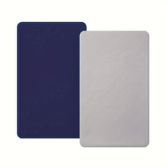 Navy Fitted Crib Sheet for Kids, Soft Polyester Mattress Protector