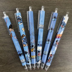 Stitch Cartoon Ballpoint Pen 3pcs Quick Drying Plastic Pen