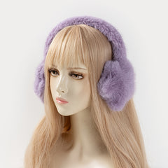 Bright Plush Star Earmuffs for Women Winter