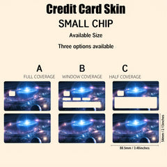 2pcs Universe Starry Sky Credit Card Sticker