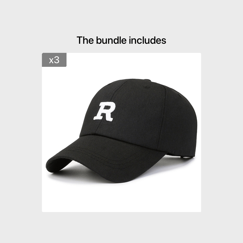 Men's Letter Embroidered Cotton Baseball Cap