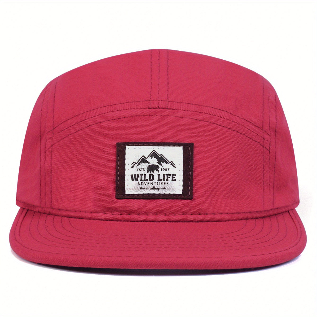 Wild Life Label Baseball Cap Solid Unisex Dad Hats