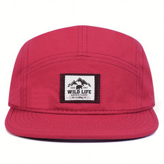 Wild Life Label Baseball Cap Solid Unisex Dad Hats
