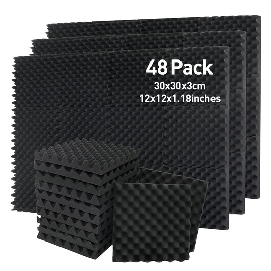 48pcs Sound Absorbing Cotton High Density Egg Cotton Sound Insulation Cotton