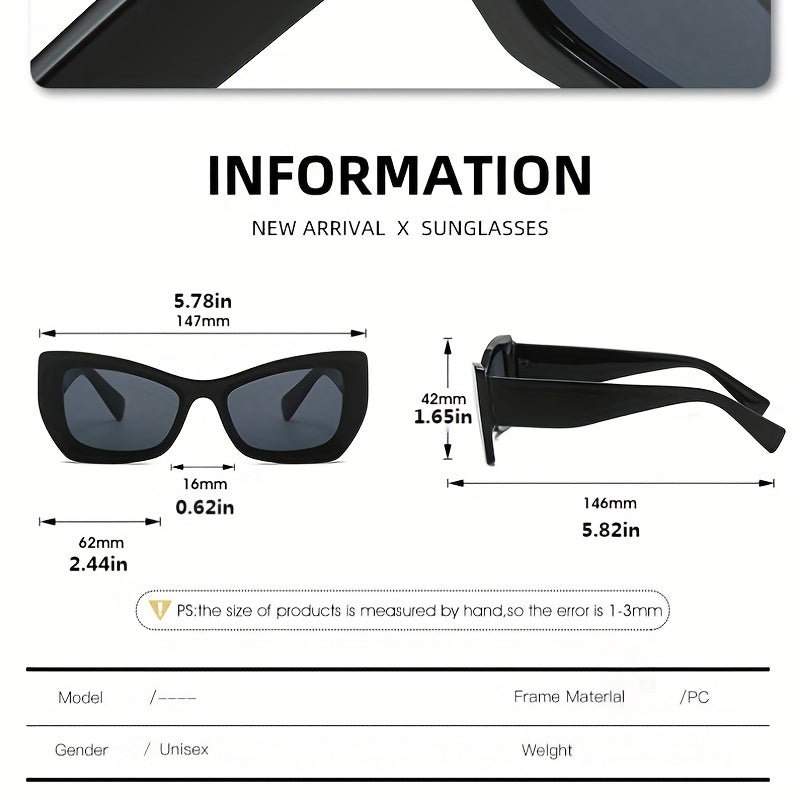 Butterfly Sunglasses Gradient Lens Wide Temple UV400