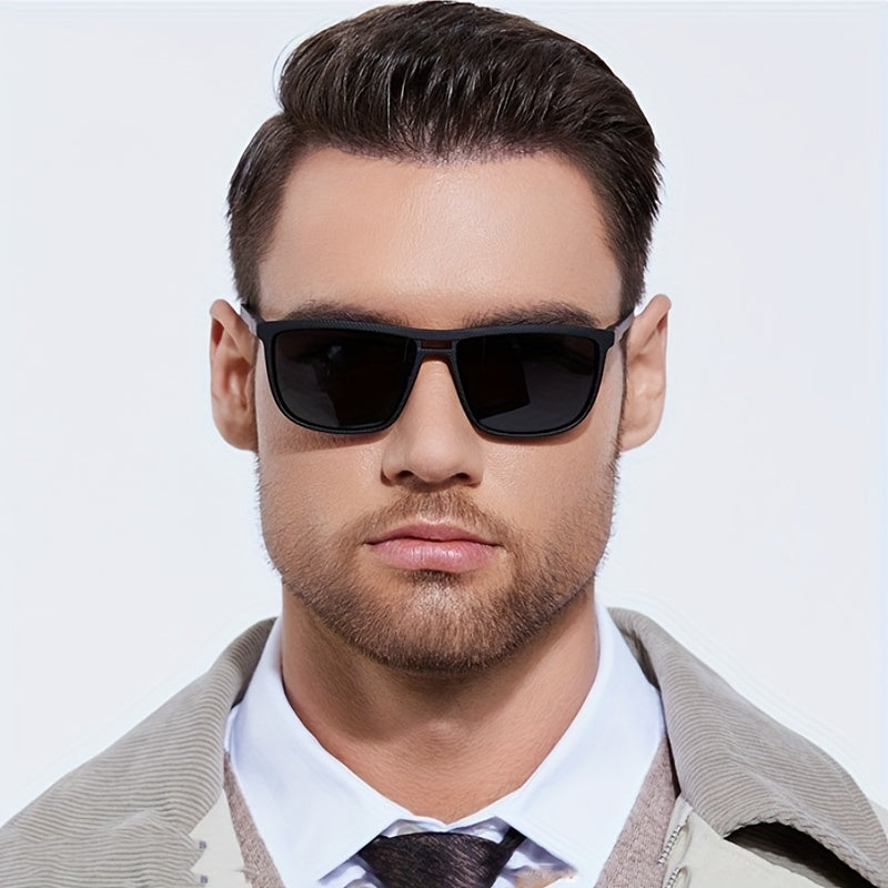 Men's Polarized Square Sunglasses for Outdoor Activities