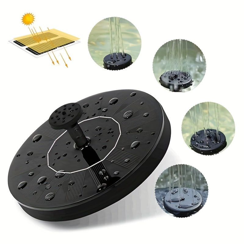 Solar Bird Bath Fountain Pump with 6 Nozzles