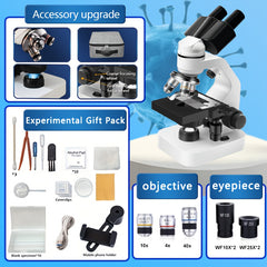 Biological Dual Binocular Microscope 40X 1000X Magnification