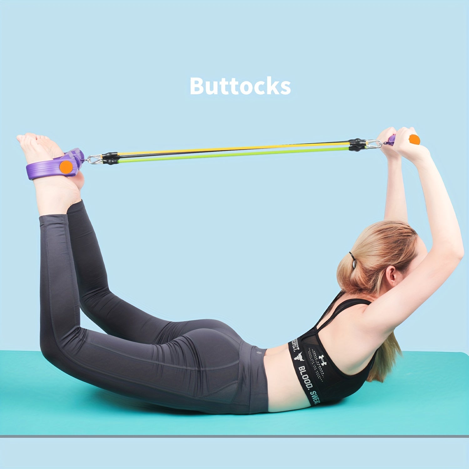 Adjustable Non-slip Pedal Puller for Body Training