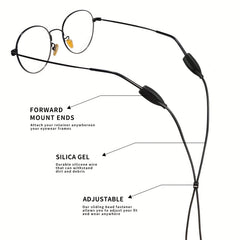 Silicone Glasses Rope Sports Fixed Adult Children Glasses