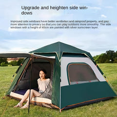 4 Person Quick Setup Tent Windproof Rainproof Breathable for Family Camping