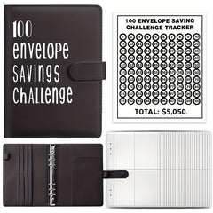100 Envelope Saving Challenge Binder Book