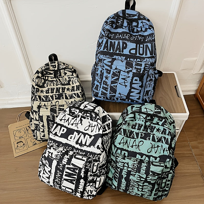 Graffiti Backpack Casual School Bag for Students
