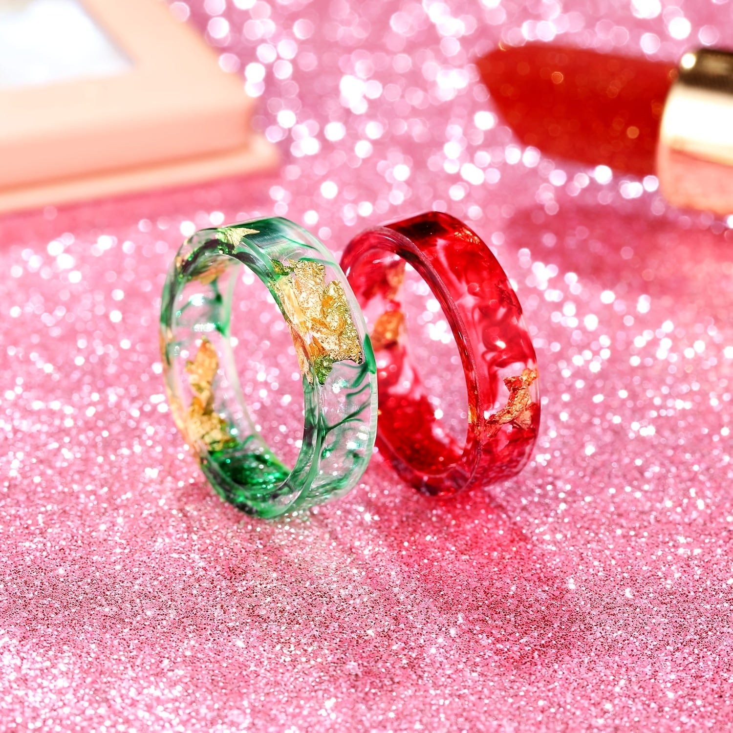 Resin Ring Molds Silicone - 14 Sizes for Rings Earrings Pendants Crafts