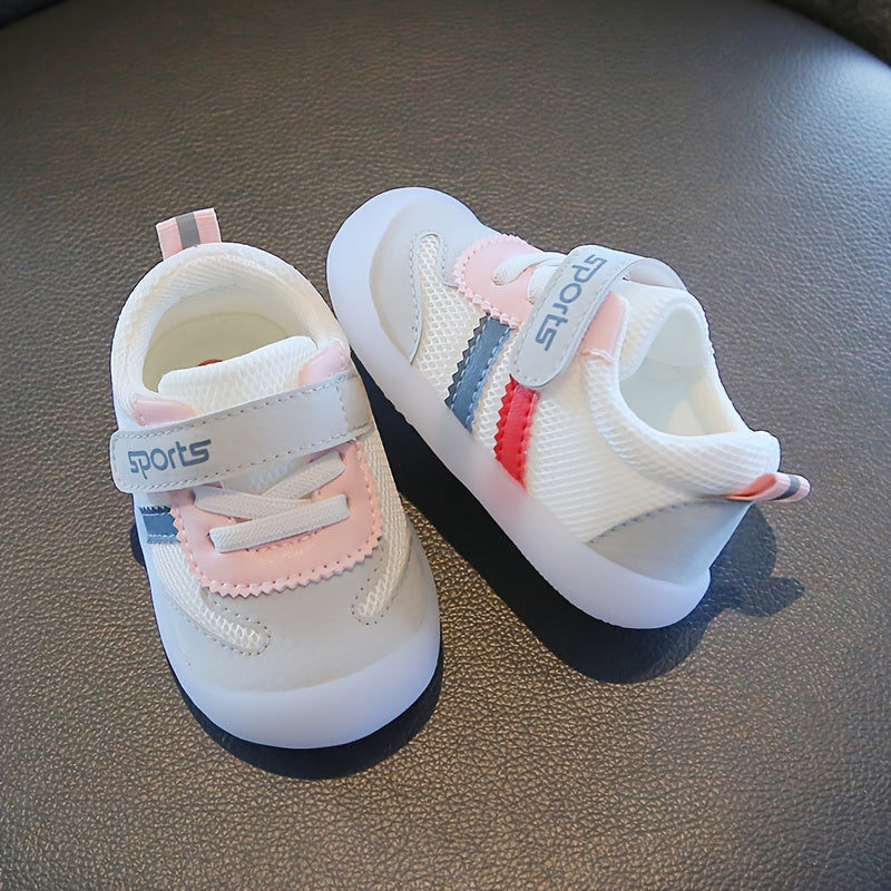 Baby Girls Lightweight Non Slip Sneakers for Indoor and Outdoor Walking