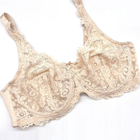  Contrast Lace Underwire Bra Sexy Bralette