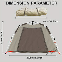 Waterproof Automatic Tent for 2-3 People - Ideal for Camping, Picnics, Beach