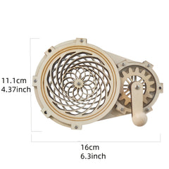 Wooden Fidget Gear Toy Kaleidoscope Wall Decor Sensory Learning DIY