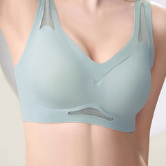 Mesh Wireless Push Up Bra - Breathable Lingerie