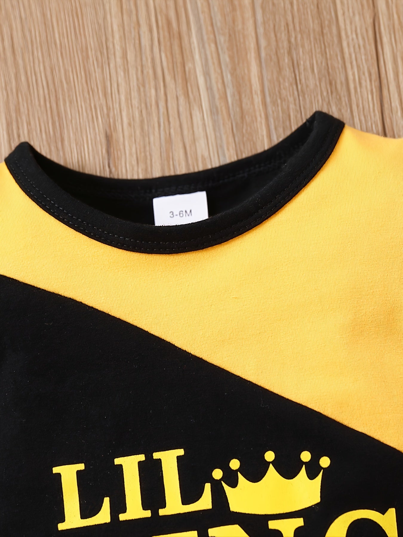 2pcs Baby Boys Casual LIL KING T shirt & Pants Set