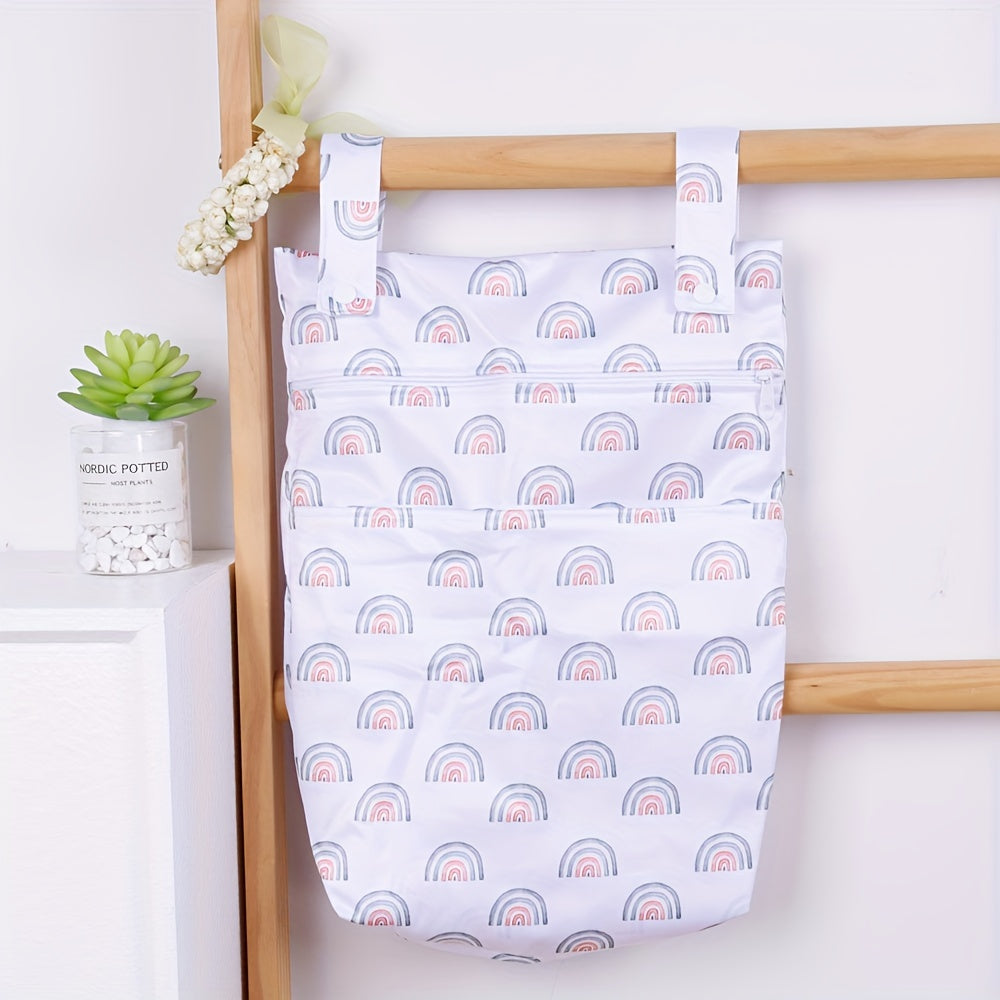 Waterproof Diaper Bag 30X40CM 1 8X15 7IN With 2 Handles 2 Pockets