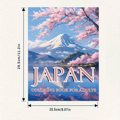 Japanese Landscape Coloring Book for Kids