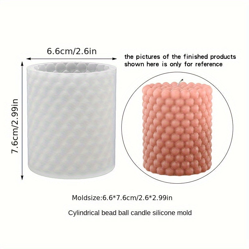 3D Silicone Candle Making Molds Cylinder Cube Ball Resin Casting Moulds