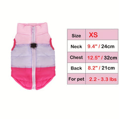 Dog Vest Coat Autumn Winter Cotton Padded Jacket