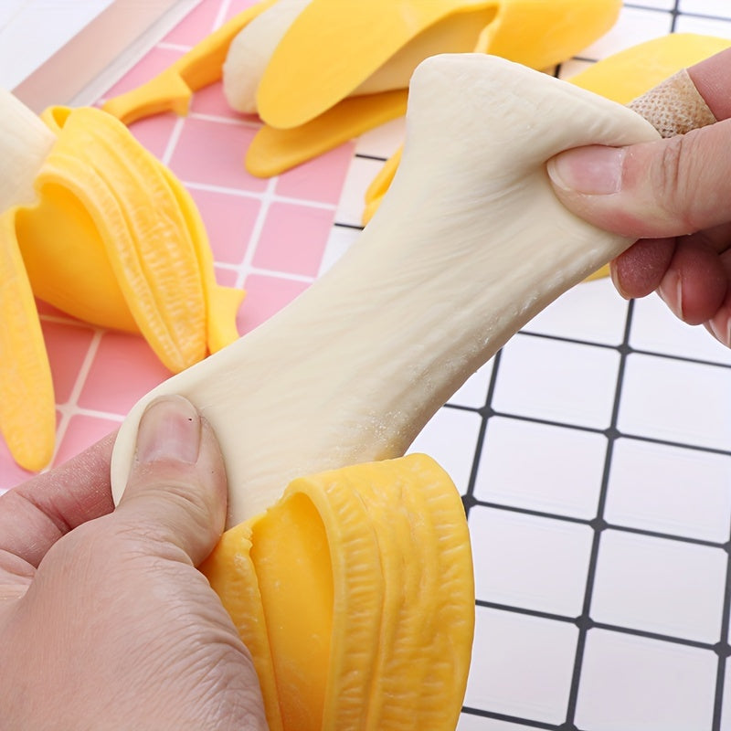 Banana Squeeze Toy Gag Gift Stress Relief Game for Adults & Teens