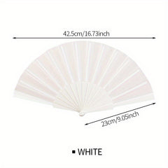 Solid Folding Fan Chinese Style Folding Fan Stage Performance Dance Accessories