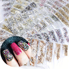 Crystal AB Nail Gems Stones Flat Back Nail Art Rhinestones