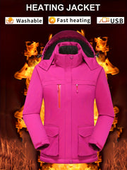 Waterproof Hooded Ski Jacket Women's Activewear