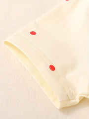 Baby Girls Casual T shirt 2pcs Set Solid Dotted Print Tees Of Colors