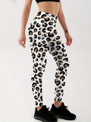 Leopard Print Lip Lifting Yoga Leggings Activewear