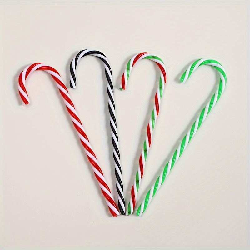 Acrylic Crutch Christmas Tree Decoration Set - 3pcs