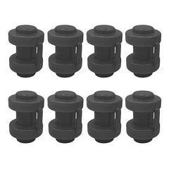 8pcs Trampoline End Cap Waterproof Enclosure Pole Cap For Net Poles
